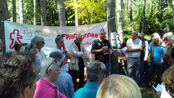 Le président, les élus et les représentants locaux des activités de pleine nature