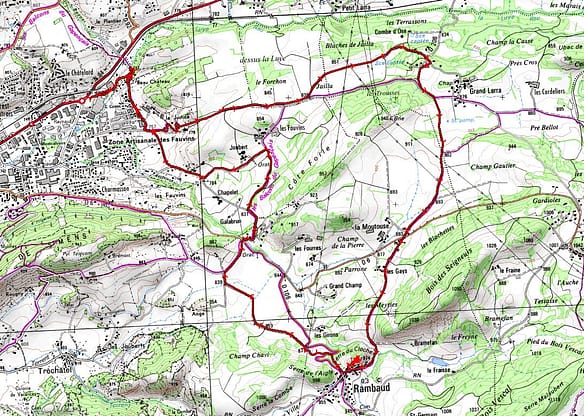 Trace Côte Folle